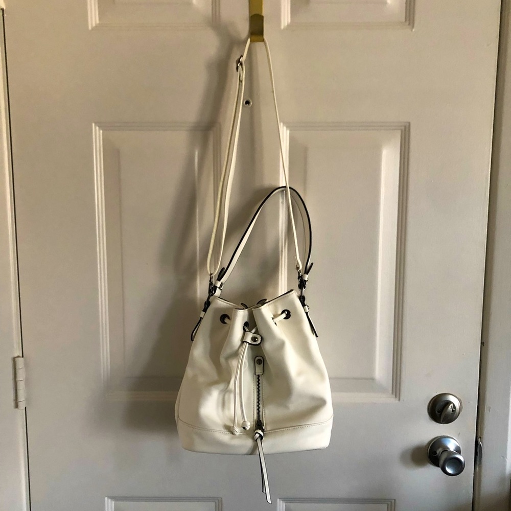 White Bucket Bag